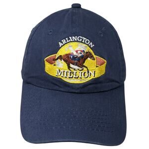 Arlington Million HRTV Baseball Cap Blue One Size Adjustable Embroidered